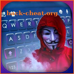 Smoke Anonymous Keyboard Background icon