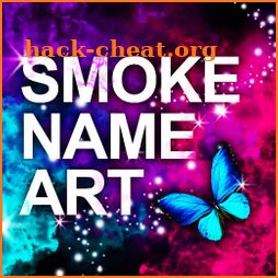 Smoke Name Art 🖌️ Add Text on Background icon