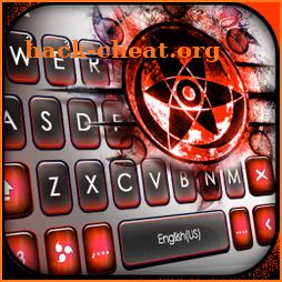 Smokey Red Sharingan Keyboard Theme icon