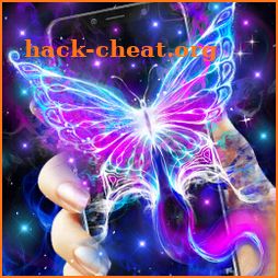 Smoking Neon Butterfly Live Wallpaper icon