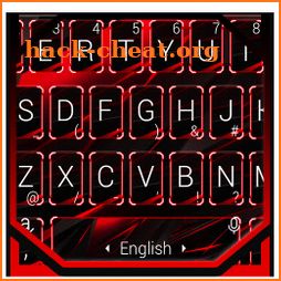 Smooth Red Black Keyboard Theme icon