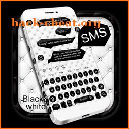 SMS Black and White Keyboard icon