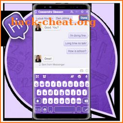 SMS Chat Purple Keyboard Theme icon
