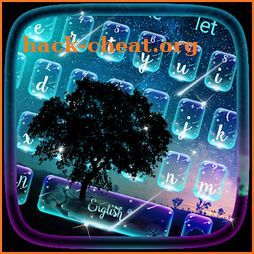 SMS Starry Galaxy Sky Keyboard Theme icon
