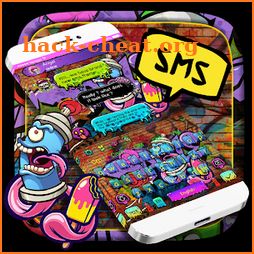 SMS Street Style Colorful Graffiti Keyboard icon