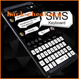 SMS White and Black Keyboard Theme icon
