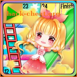 Snake & Ladder, Board game with Princess Cherry icon