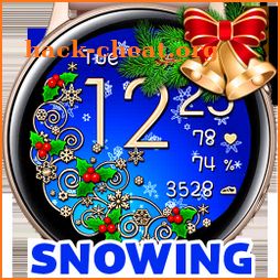 Snow Christmas Golden Watch icon