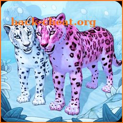 Snow Leopard Family Sim Online icon