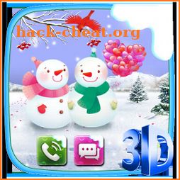 Snowman 3D Parallax Theme icon