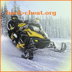Snowmobile racing. New winter season has begun! icon