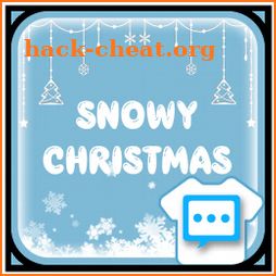 Snowy Christmas skin for Next SMS icon
