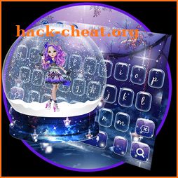 Snowy Crystal Doll Keyboard Theme icon