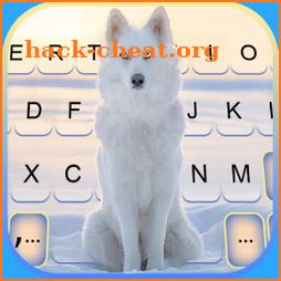 Snowy Wolf Keyboard Background icon