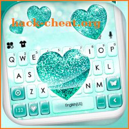 Sparkle Glitter Heart Keyboard Theme icon