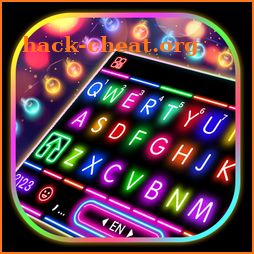 Sparkle Neon Lights Keyboard Theme icon