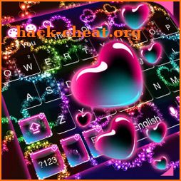Sparkling Colorful Heart Keyboard icon