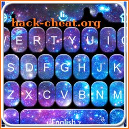 Sparkling Galaxy Keyboard Theme icon