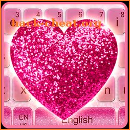 Sparkling Heart Pink Diamonds Keyboard icon