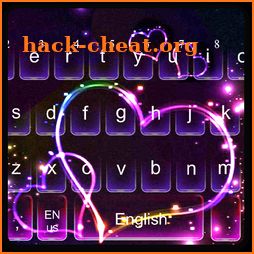Sparkling Love Heart Keyboard icon
