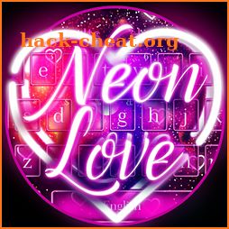 Sparkling Love Neon Keyboard icon