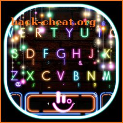 Sparkling Neon Light Keyboard Theme icon