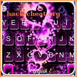 Sparkling Pink Heart Keyboard Theme icon