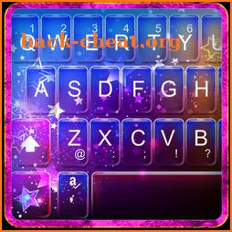 Sparkling Purple Stars Keyboard Theme icon