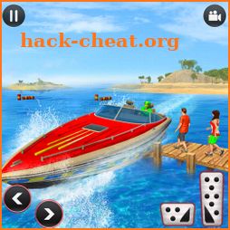 Speed Boat Water Taxi Driving Simulator icon