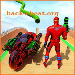 Speed Hero Robot Ramp Bike Transform Robot Games icon