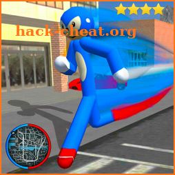 Speed sonc Stickman Rope Hero Gangstar Simulator icon