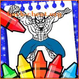 spider boy coloring superhero icon
