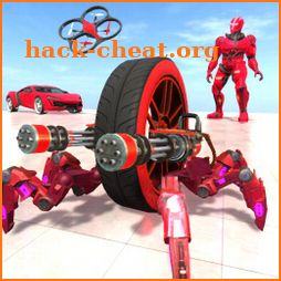 Spider Car Wheel Robot Game - Drone Robot Games 3D icon