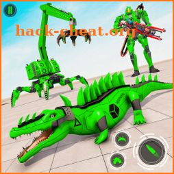 Spider Crane Robot Car Game : Crocodile Robot Game icon