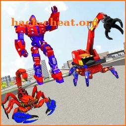 Spider Scorpion Robot Game: Excavator Transform 3D icon