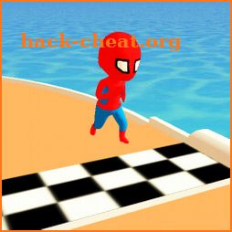 Spider Stickman 3D Race : Superhero Fun Race icon