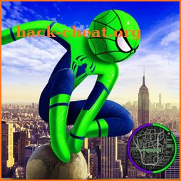 Spider Stickman Rope Hero  2 - Gangster Crime City icon