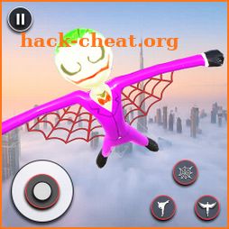 spider stickman Rope hero game icon