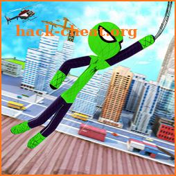 Spider Stickman Rope Hero Grand City Crime icon