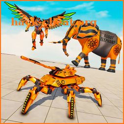 Spider Tank Robot Car Game : Flying Robot Elephant icon