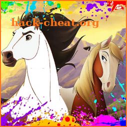 Spirit Horses Coloring Game for Kids icon