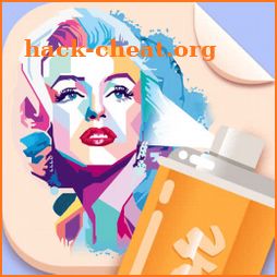 Spray Paint Art : Celebrity Painting Stencil Art icon