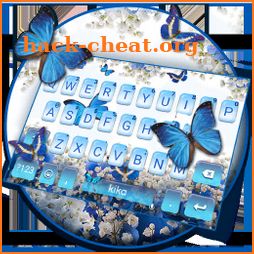Spring Blue Butterfly Keyboard Theme icon