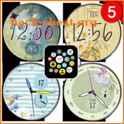 Spring Flower watch face pack 9 for Bubble Clouds icon