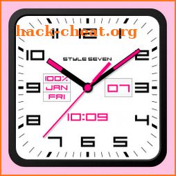Square Analog Clock-7 PRO icon