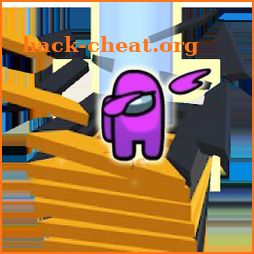 Stackfall Among Us Fall Ball Crash icon