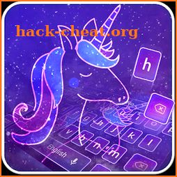 Star Neon Unicorn Keyboard icon