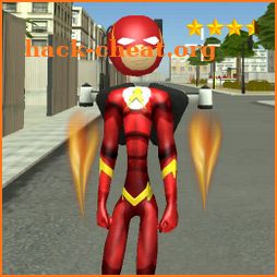Stickman Flash Jetpack Rope Hero icon
