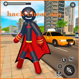 Stickman Mafia Rope Hero - Superhero Gangster Game icon
