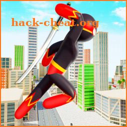 Stickman Ninja Hero: Gangster Crime Superhero Game icon